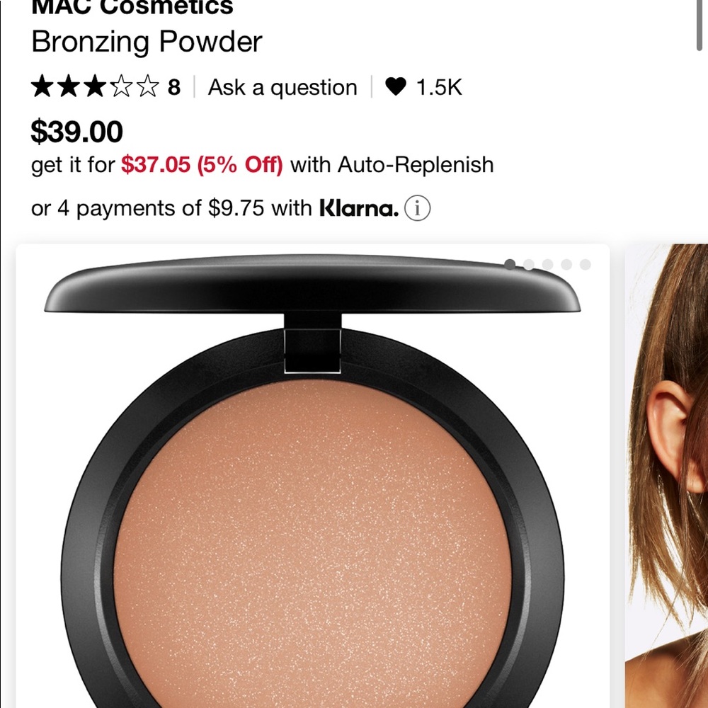 NEW Mac bronzing powder shade refined golden